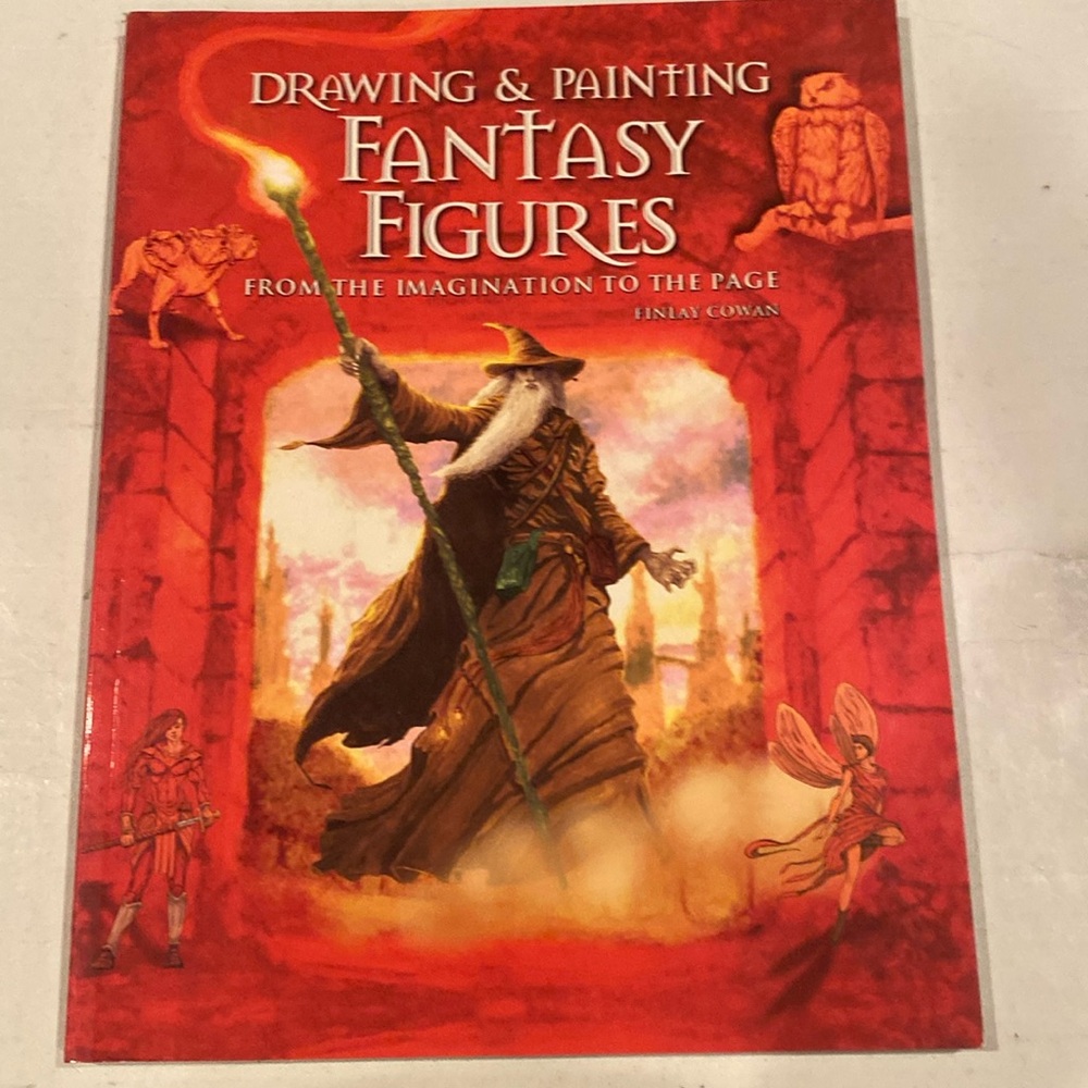 NWT “Drawing & Painting Fantasy Figures,” oversized soft cover